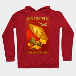 Air France to the Orient Vintage Travel Hoodie